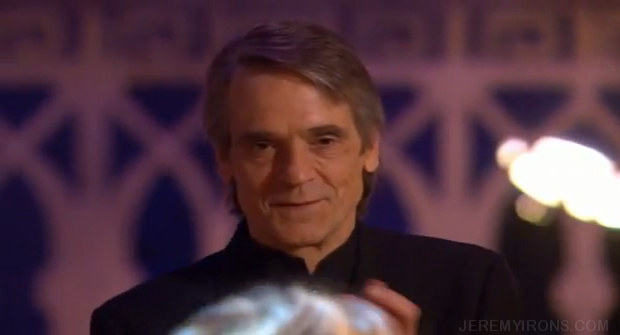 Screen captures of Jeremy Irons at The Classical Brit Awards